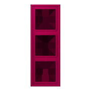Jung - Abdeckrahmen Rahmen 3-fach LC 983 230 rouge rubia