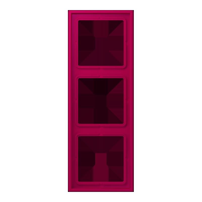Jung - Abdeckrahmen Rahmen 3-fach LC 983 230 rouge rubia
