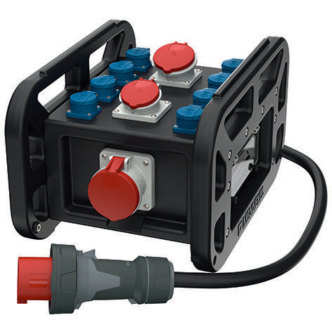 Mennekes - CEE-Steckdosen-Kombination (IEC 60309) Verteiler EverBOX GRIP 9504245SW tragbar