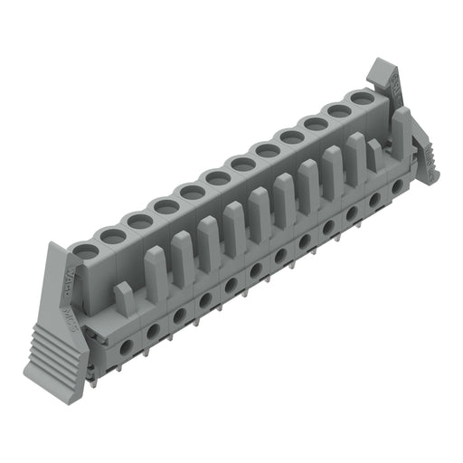 WAGO - Leiterplattensteckverbinder THT-Federleiste gerade 232-142/039-000 Rastermaß 5mm,grau − 25 Stück
