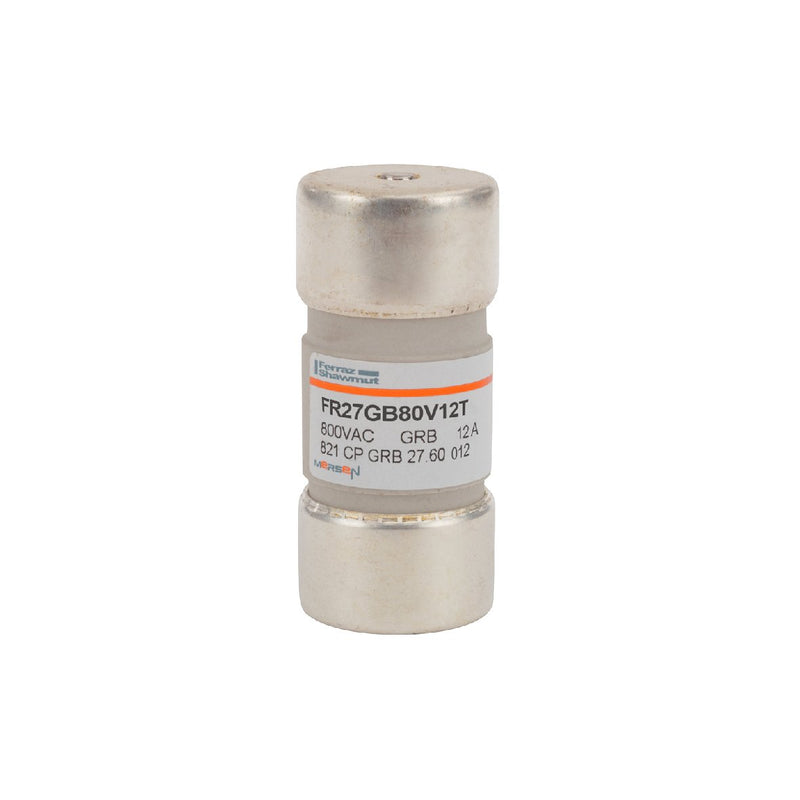 Mersen - Zylindrische Sicherung Sicherungseinsatz zylindr. FR27GB80V12T gR 27x60 12A − 10 Stück