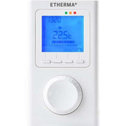 Etherma - Zonenregler Funk-Raumthermostat ET-14A mit Uhr, LCD-Anzeige