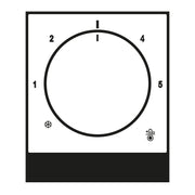 Jung - Abdeckung/Bedienelement für Installationsschalterprogramme Abdeckung A 1749 BF SW für Raumtemp.Regler − 1 Stück