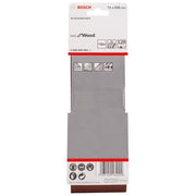 Bosch - Schleifpapier/Schleifvlies PRO X440 Schleifband, 75 x 2608606064 508 mm, G120, 3-tlg