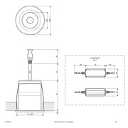 EVN Lichttechnik - Downlight/Strahler/Flutlicht LED Downlight mit Netzteil C44050925 dimmbar, IP44