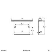 EVN Lichttechnik - Mechanisches Zubehör/Ersatzteile für Leuchten Alu-Profil-Endplatte APRTEAPEB inkl. 2xSchrauben