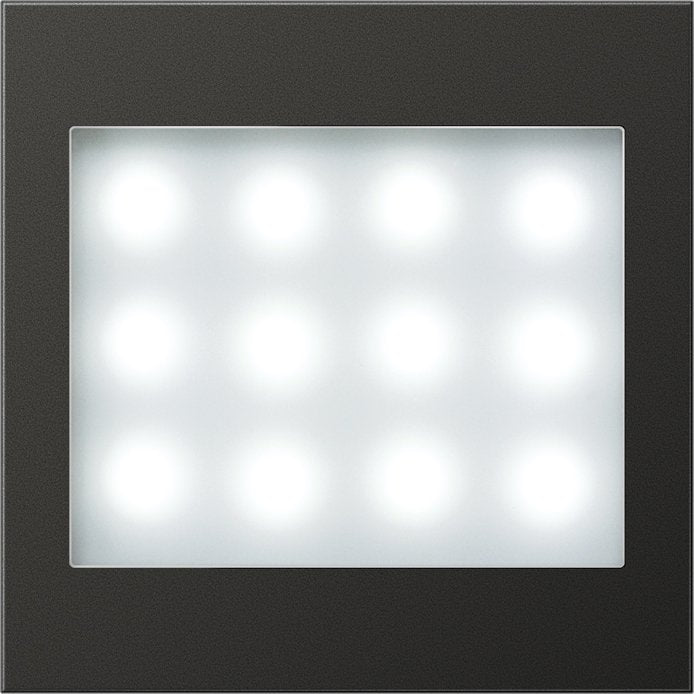 Jung - Beleuchtungseinsatz für Installationsschalterprogramme LED-Leselicht anthr AL 2539 AN LED LW-12 weiße LEDs