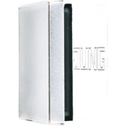 Jung - Abdeckung/Bedienelement für Installationsschalterprogramme Haube mit Einlage LS 990 NA GL PL für Schrift 66x66mm