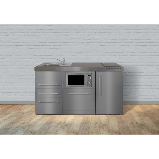 Stengel - Mini-Küche Miniküche Premiumline MPGSMS3ES160KSIKFlBr Edelstahl