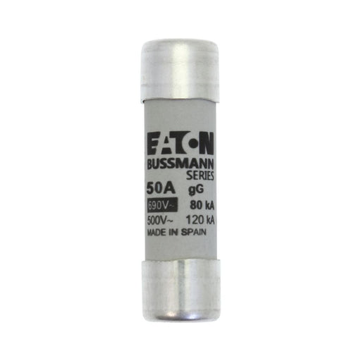 Eaton - Zylindrische Sicherung Sicherungseinsatz Nieders. CYL GG 14,#C14G50S 50A AC 400V 120kA − 10 Stück