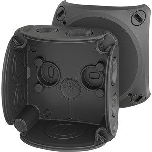 Hensel - Dose, Gehäuse für Montage auf der Wand/Decke Kabelabzweigkasten DK 0100 B bis 2,5 qmm ohne Kle − 1 Stück by Hensel
