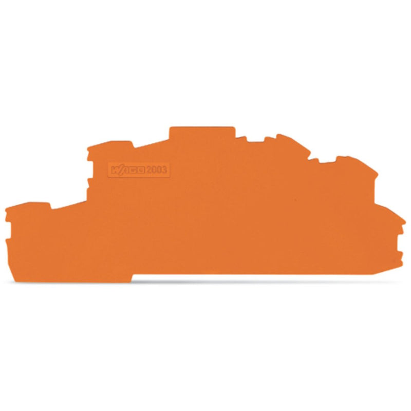 WAGO - Abschluss- und Zwischenplatte für Reihenklemme Abschluss-/Zwischenplatte 2003-6692 0,8 mm dick orange