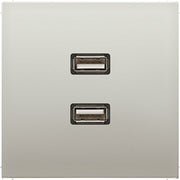 Jung - Multifunktions-Anschlussdose Multimedia-Anschluss eds MA ES 1153 2 x USB m.Tragring