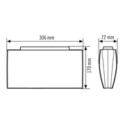 ESYLUX - Sicherheitsleuchte Notleuchte SLE/SLFEL#EN10061837 30m EKW 4W