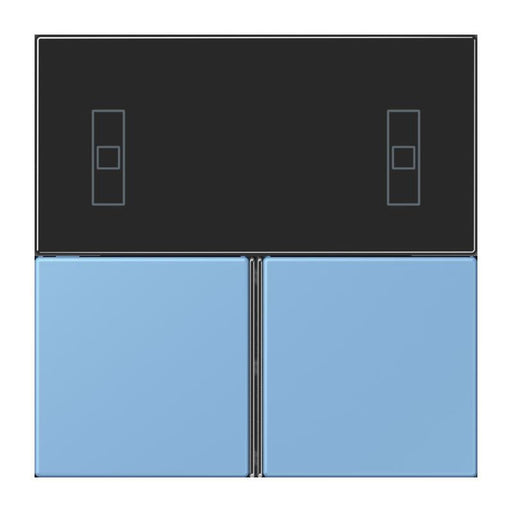 Jung - Abdeckung/Bedienelement für Installationsschalterprogramme Tastensatz 3fach LC 4093 TSA 256 bleu ceruleen 59