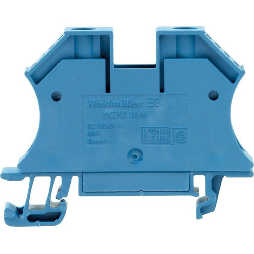 Weidmüller - Durchgangs-Reihenklemme Durchgangsklemme WDU 16N BL 60x12x47mm bl