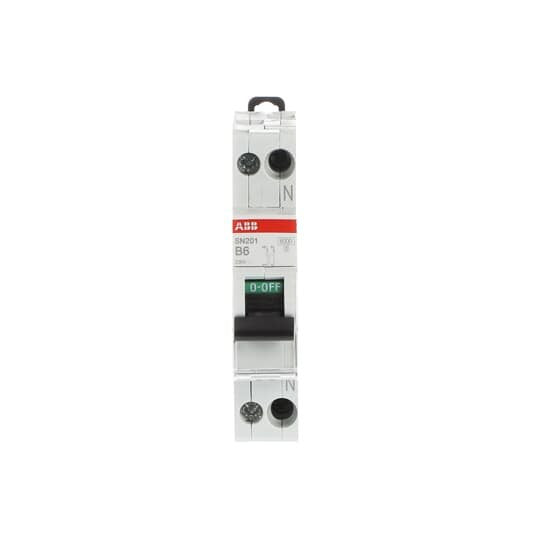ABB Stotz S&J - Leitungsschutzschalter SN201-B6 B 6A 1-pol.+N