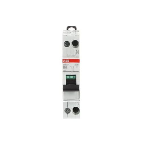 ABB Stotz S&J - Leitungsschutzschalter SN201-B6 B 6A 1-pol.+N
