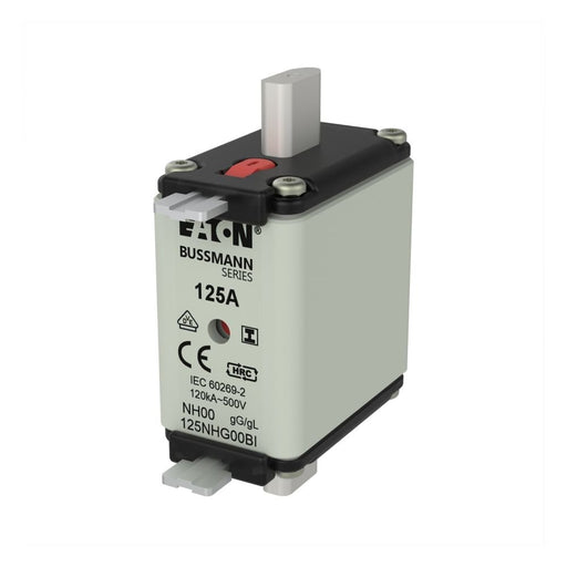 Eaton - Messersicherung Sicherungseinsatz Nieders. 125NHG00BI 125A AC 500V 120kA − 3 Stück