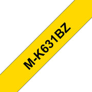 Brother - Verbrauchsmaterial für Telefax/Drucker/MFC Schriftbandkassette M-K631 12mm, 8m, ge, sw − 20 Stück