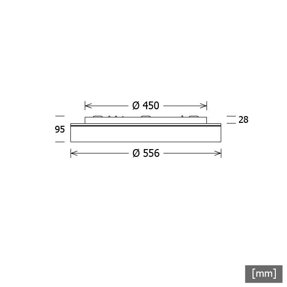 LTS Licht&Leuchten - Decken-/Wandleuchte LED-Leuchte LUNS202.840.1/DALIws 840, DALI