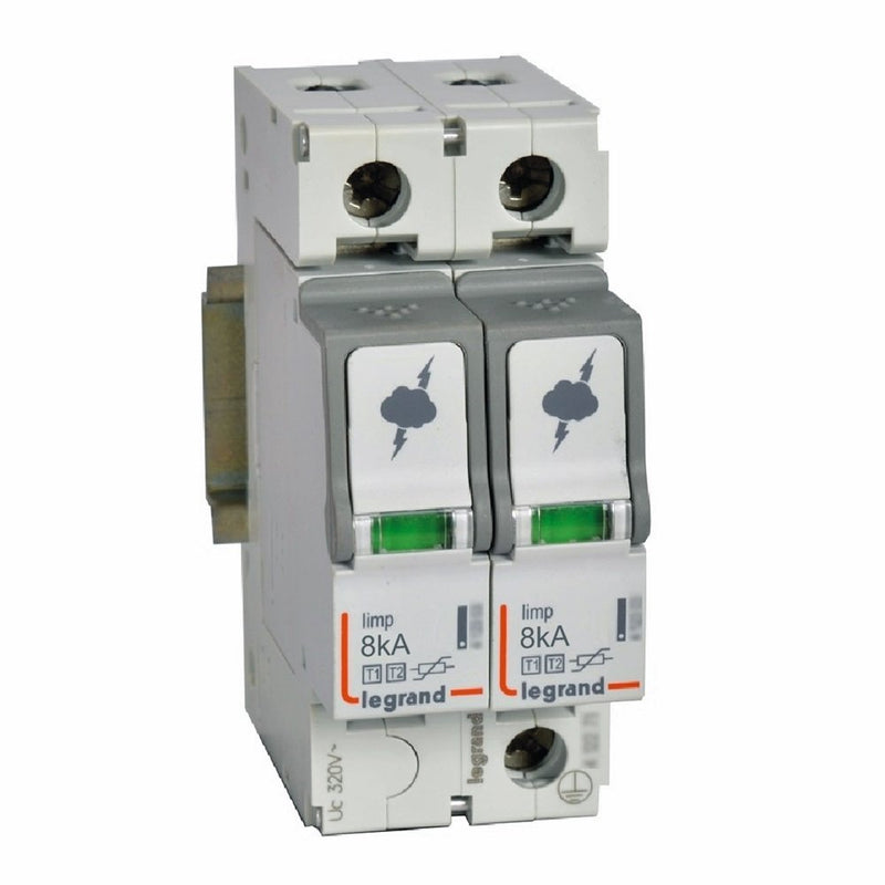Legrand - Überspannungsableiter für Energietechnik/Stromversorgung Kombiableiter Legrand 412251 Typ 1+2, 2+0