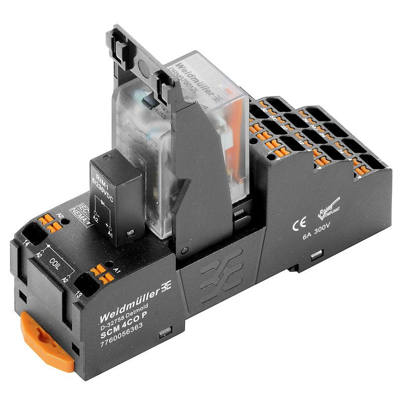 Weidmüller - Schaltrelais Relaiskoppler DRMKITP 24VDC 4CO LD − 10 Stück