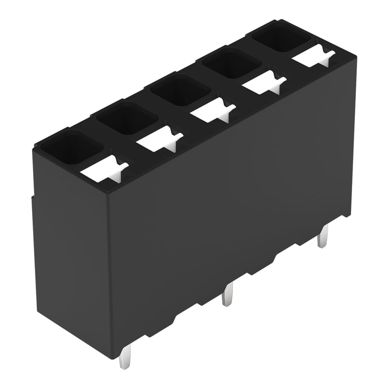 WAGO - Leiterplattenklemme THR-Leiterplattenklemme 2086-3125/300-000 Drücker,1,5mm²,sw − 132 Stück