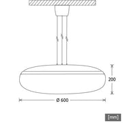 LTS Licht&Leuchten - Pendelleuchte LED-Pendelleuchte TIBI-P 6005840DA alu 4000K DALI alu