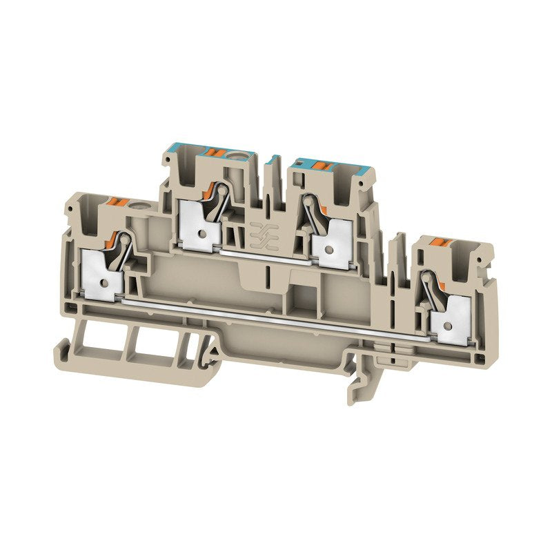 Weidmüller - Durchgangs-Reihenklemme Mehrstock-Reihenklemme A2T 4 N-FT PUSH IN, 4 mm² − 50 Stück