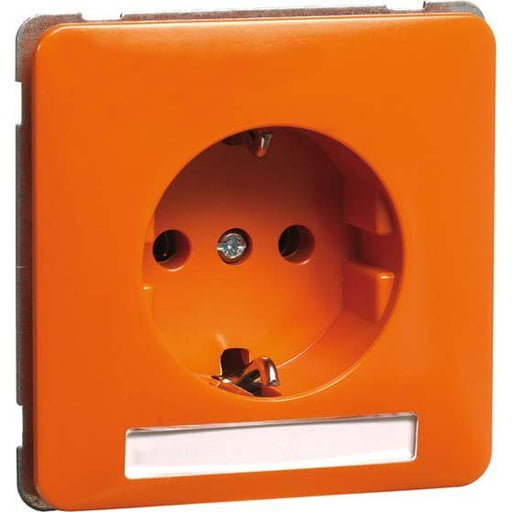 Peha - Schalter-/Steckdosenkombination Steckdose SCHUKO orange H 80.6611 NA OR Beschriftungsfeld