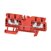 Weidmüller - Durchgangs-Reihenklemme A4C 2.5 RD PUSH IN, 2.5 mm² − 100 Stück
