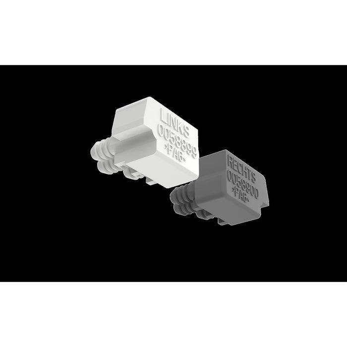 Ridi-Leuchten - Mechanisches Zubehör/Ersatzteile für Leuchten Endkappen Set VL2T-SFK  − 1 Stück
