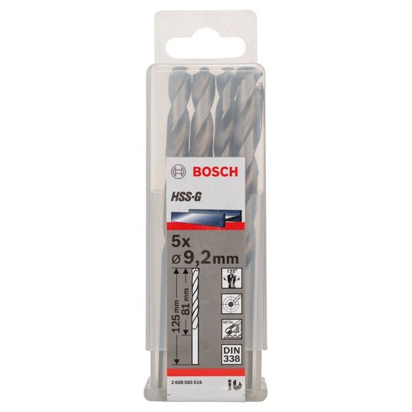 Bosch - Bohrer PRO Metal HSS-G 2608585516 Spiralbohrer 9,2 x