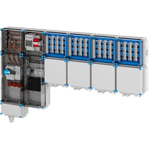 Hensel - Verteilerschrank für Energieversorgung Ladeverteiler Mi EV 22kW 16001 f.16 Ladep. a 22kW