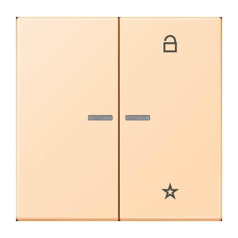 Jung - Bedienelement intelligent eNet Taster Universal 1f. FM LC 1701 223 ocre (32060)
