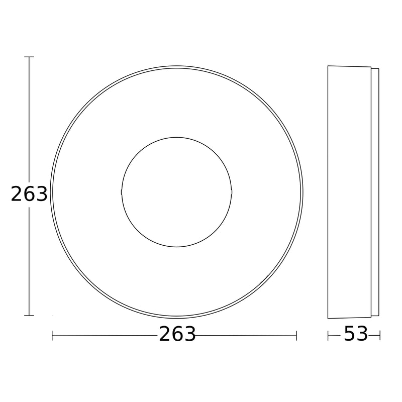 Steinel - Decken-/Wandleuchte LED-Innenleuchte o. Sensor RS 200 C ANT 3000K