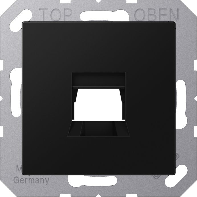 Jung - Einsatz/Abdeckung für Kommunikationstechnik Abdeckung 1-fach A 1569-1 WE SWM f.MJ WE AMP, Radiall