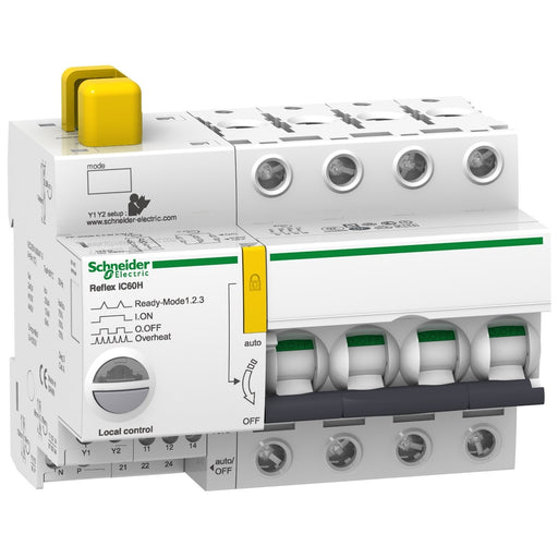 Schneider Electric - Leitungsschutzschalter mit Zusatzeinrichtung Leistungsschalter A9C66425 25A 4P D TI24