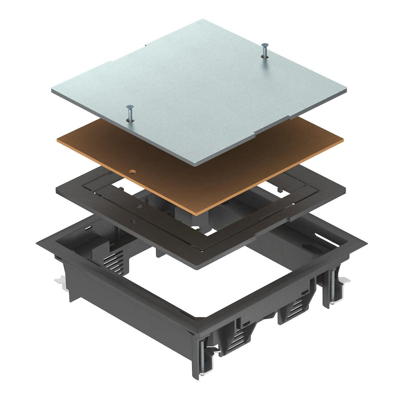 OBO Bettermann Vertr - Zugdoseneinsatz für Unterflurmontage Zugdoseneinsatz ZES4-2 U10T 9011 gsw
