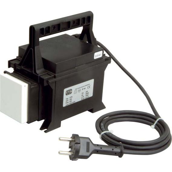 Trafo-Technik-Hoppecke - Einphasen-Steuertransformator Trenntrafo, tragbar ETR 100VA 230/230V sw