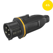 Walther Werke - CEE-Stecker (IEC 60309) CEE NEO Stecker FW210404CC One-Touch 16A 4P 4h − 10 Stück
