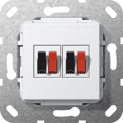 Gira - Einsatz/Abdeckung für Kommunikationstechnik Lautsprecher Anschluss 569303 2fach rws