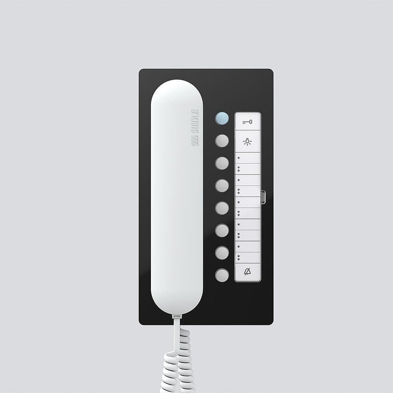 Siedle&Söhne - Innenstation für Türkommunikation Bus-Telefon Comfort BTC 850-02 SH/W schwarz-hgl/weiß