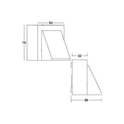 Brumberg Leuchten - Decken-/Wandleuchte LED-Wandanbauleuchte 65011103 3000K, graphit