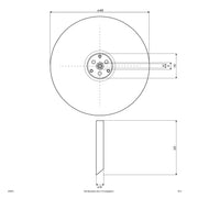 EVN Lichttechnik - Wegeleuchte Kugel-Leuchte D40cm KA4 001 f.Innen-u.Aussenber