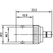 Telegärtner - Koax-Kupplung Adapter BNC-SMB (F-M) 100023688 50Ohm − 5 Stück