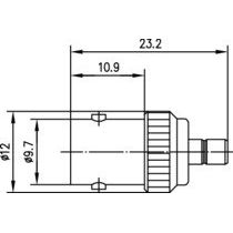 Telegärtner - Koax-Kupplung Adapter BNC-SMB (F-M) 100023688 50Ohm − 5 Stück
