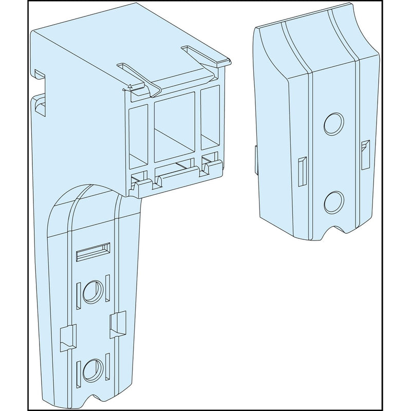 Schneider Electric - Komponente für Verdrahtung, Kabeleinführung und -fixierung (Gehäuse/Schaltschr.) Kabelkanalträger LVS04256 Horizontal 10Stk
