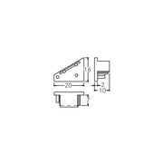 Brumberg Leuchten - Mechanisches Zubehör/Ersatzteile für Leuchten Endstück für Eckprofil 53070070 weiss